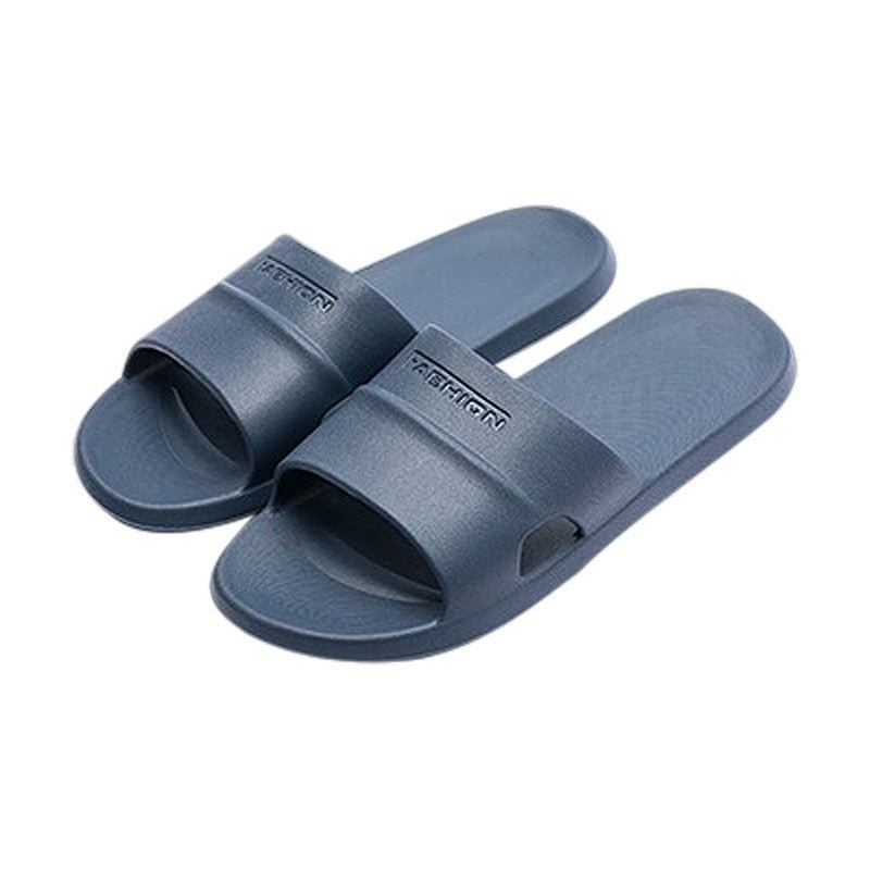 Men Indoor Home Slippers Women Summer Shower Non-Slip Shoes 2021 Couple Soft Light Platform Bottom Sandals Flat Shoes Flip Flops