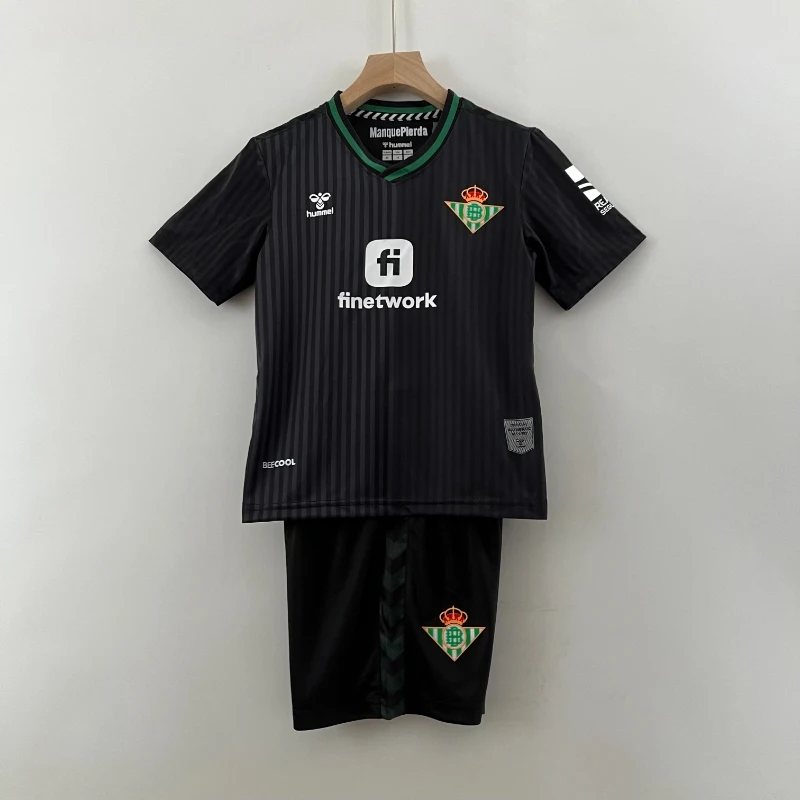 23-24 Kids Real Betis Soccer Jersey Second Away