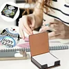 Diamond Painting Snowman Leather Notecard Box Gem Art Sticky Note Holder