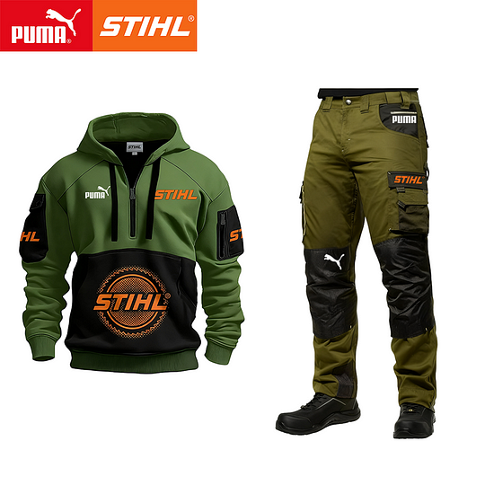 Sada mikiny a pracovních kalhot PUMA x STIHL Limited Edition