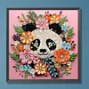 Panda quilling en papier - peinture diamant de forme sp&eacute;ciale - 30*30cm