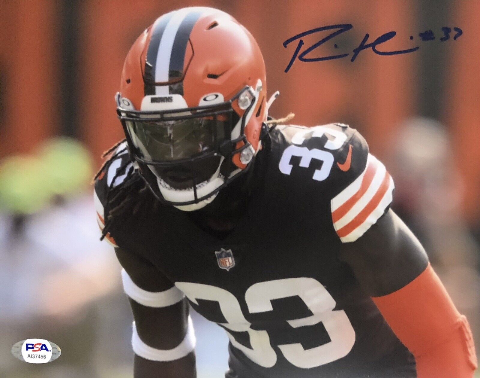 Ronnie Harrison Signed Autographed Cleveland Browns 8x10 Photo Poster painting Psa/Dna