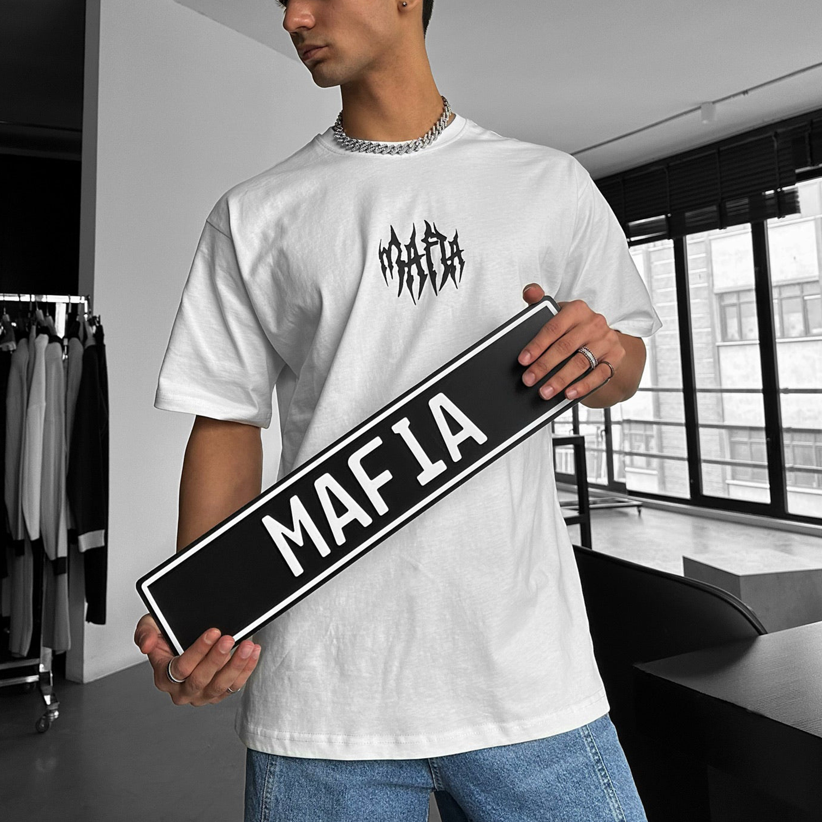 Oversized Mafia Tribal T-shirt