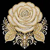 DIY Pearl Painting Rose for Home Wall Decor with Frame(30x30cm)