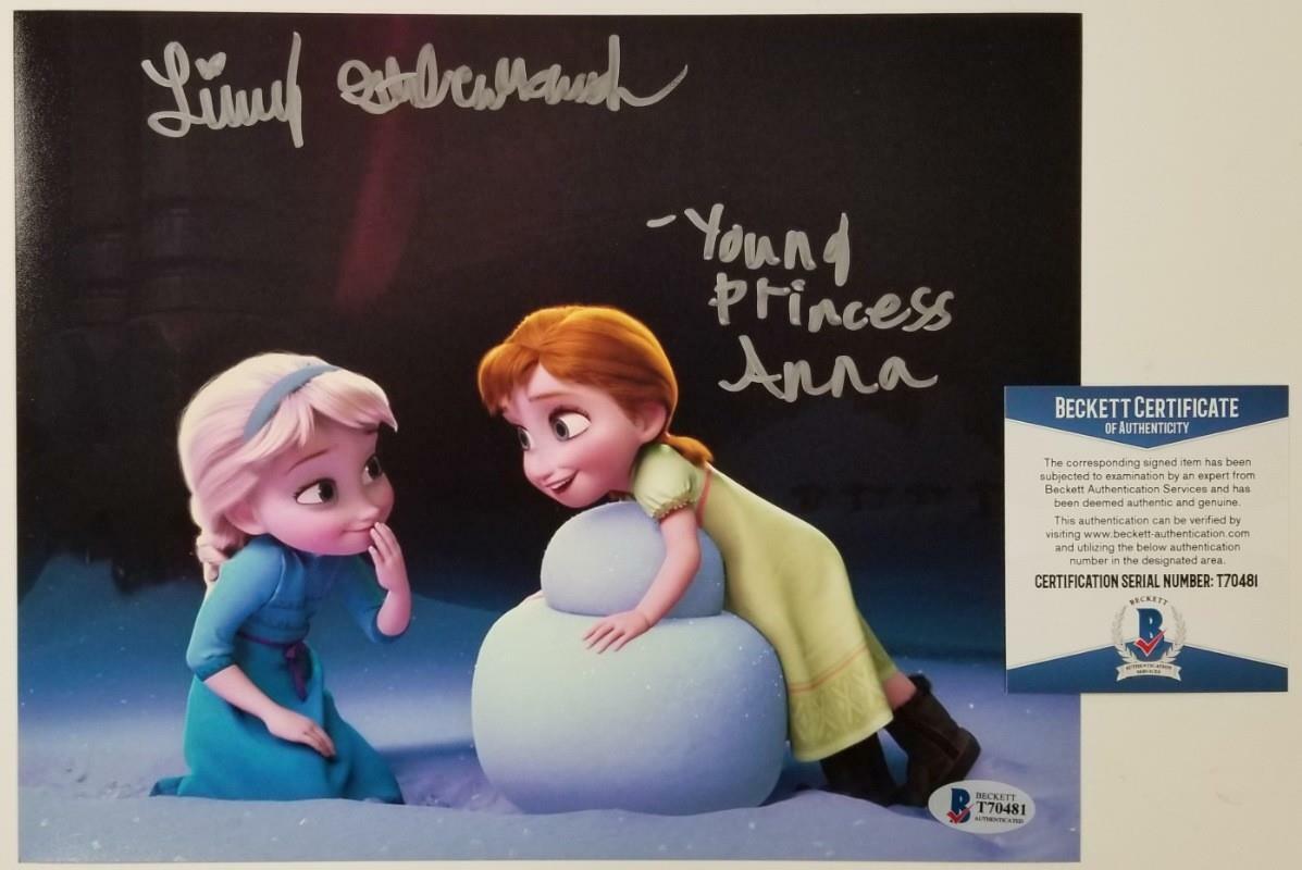 Livvy Stubenrauch signed Frozen 8x10 Photo Poster painting #2 Young Princess Anna ~ BAS COA