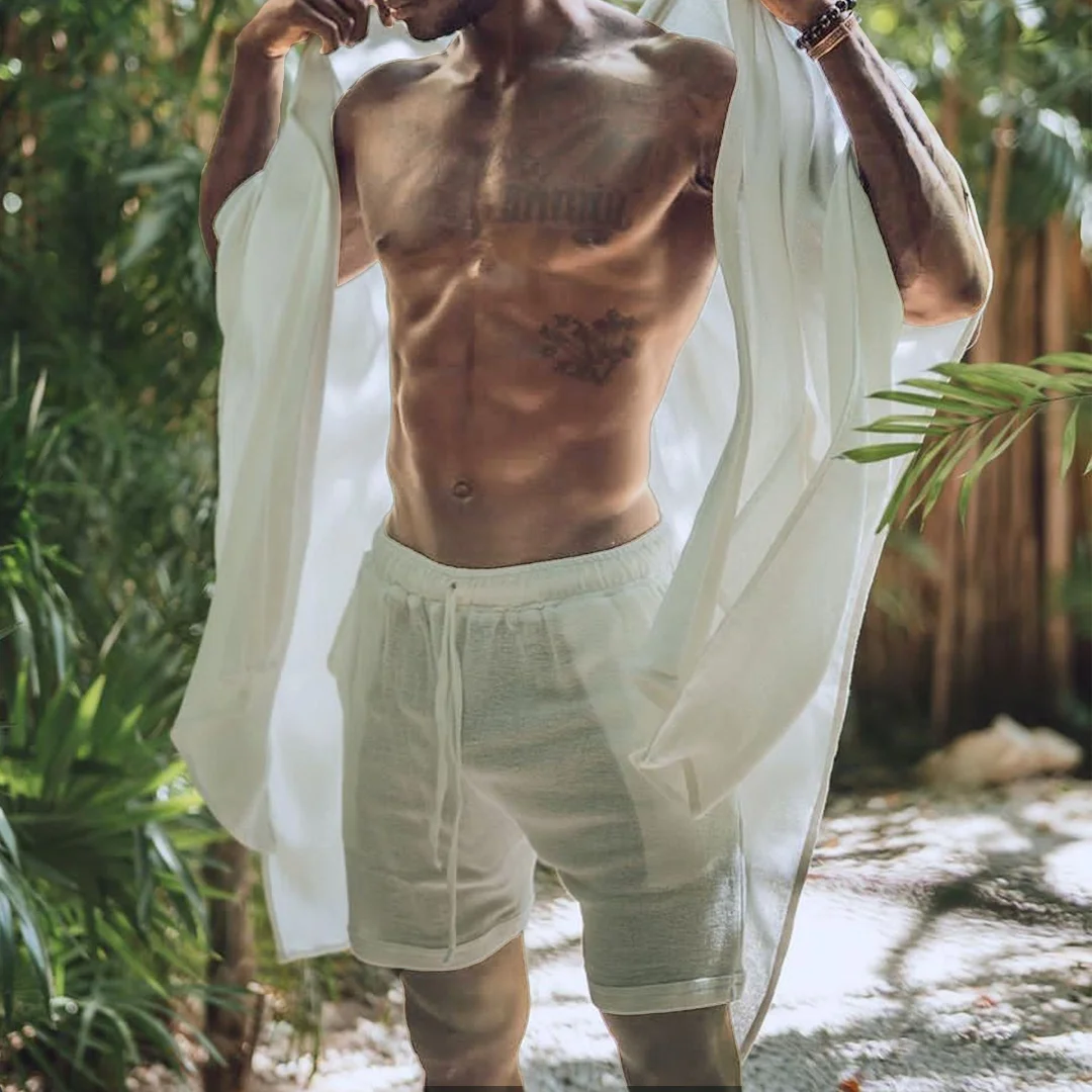 Linen Minimalist Shorts-inspireuse