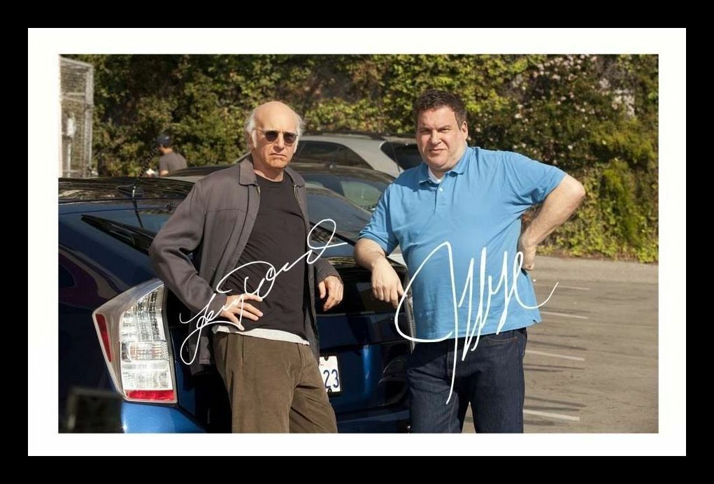 Larry David & Jeff Garlin - Curb Your Enthusiasm Signed & Framed Photo Poster painting