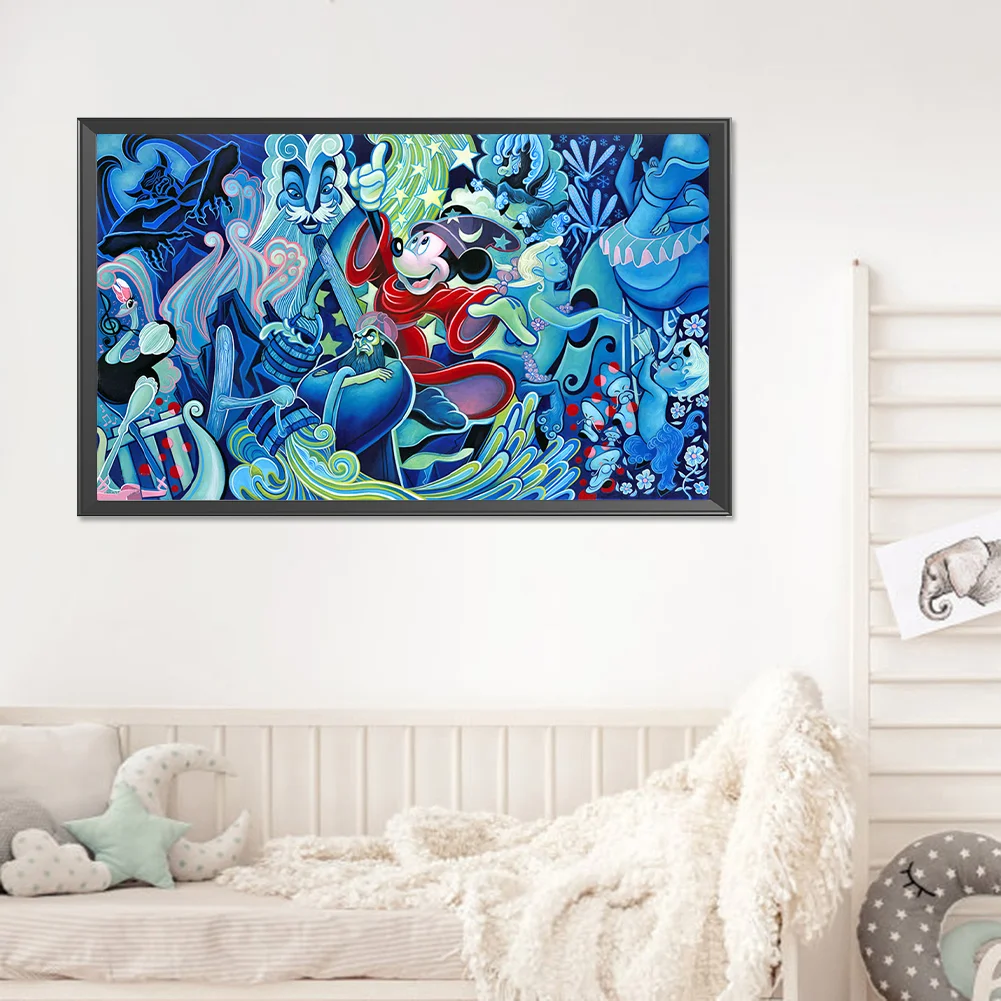 Full Round Diamond Painting 50*30cm - Mickey Symphony