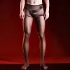 Men's Ultra Thin Oil Shiny Silky Glossy Cool Feeling Sexy Black Solid Nylon Stocking with Snagging Resistance