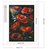 >SALE<5D DIY Full Square Drill Partial AB Drill Diamond Painting Poppy Kit 45x70cm
