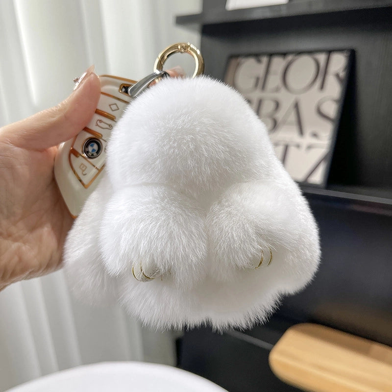 Cute Rabbit Plush Keychain