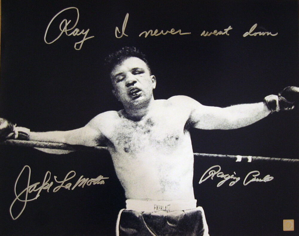 Jake LaMotta Raging Bull Autographed Signed 16x20 Photo Poster painting 