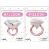 10PCS Diamond Rings Aluminum Film Balloons Proposal Engagement Party Decors