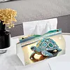 Beach Rhinestone Turtle DIY Diamond Painting PU Tissue Holder Box