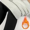 Women's Fleece-lined And Thickened Lamb Wool Leggings, High-waisted, Tight-fitting, Warm Pants For Autumn And Winter. by Inlyline