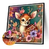 Diamond Painting-DIY Full Round Drill Autumn Elk（40*40CM）