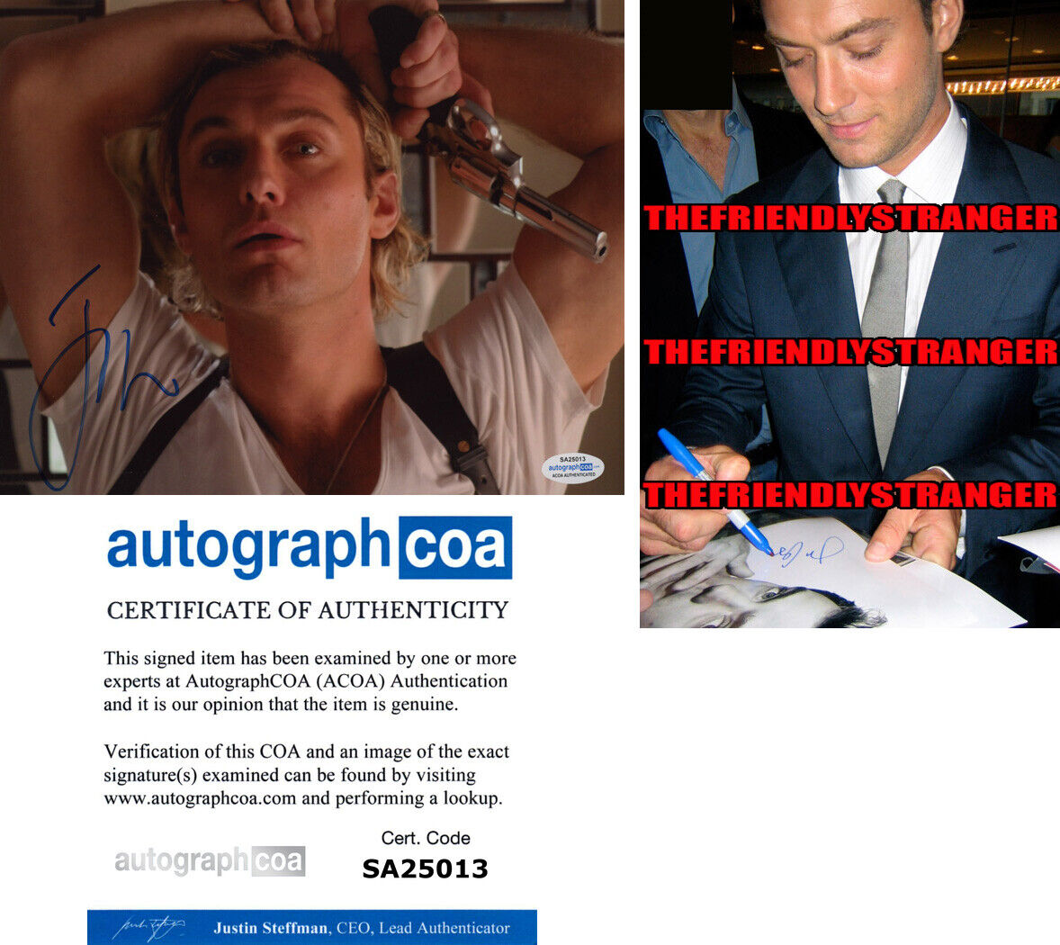 JUDE LAW signed Autographed ALFIE