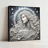 DIY Pearl Painting Goddess for Home Wall Decor with Frame(30*30cm)