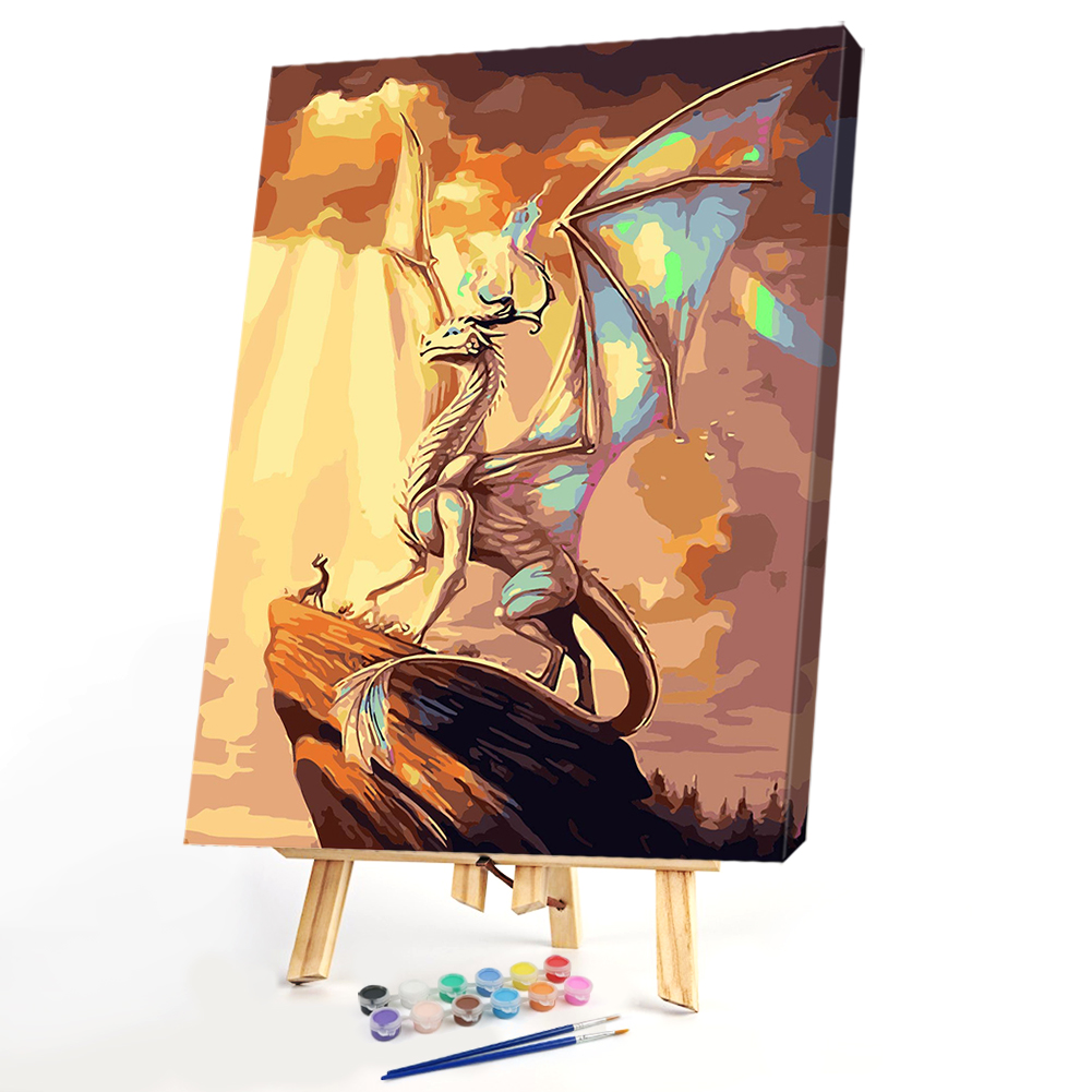 

40*50CM Paint By Numbers-Flying Dragon, 501 Original