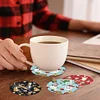 8pcs Christmas Diamond Painting Art Acrylic Coasters