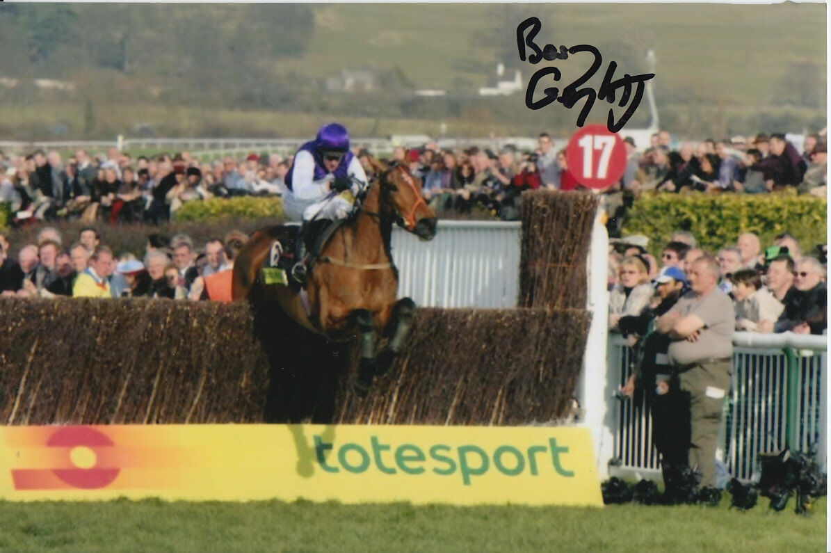 BARRY GERAGHTY KICKING KING HAND SIGNED 6X4 Photo Poster painting CHELTENHAM GOLD CUP 1.