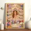 Floral Arch Curly Hair Lady Special Shaped 5D DIY Partial Drill Diamond Painting Kits for Adults Beginners Home Decor Diamond Dots Paintings Diamond Art Kit 11.81x15.75inch