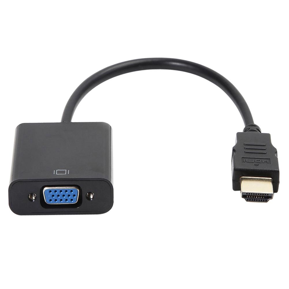 

1080P HDMI-compatible Male to VGA Female Video Converter Adapter Cable, 501 Original