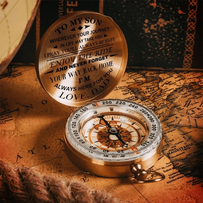 (🎅Early Christmas Sale 49% Off )❤️Mom To Son - Enjoy The Ride - Compass