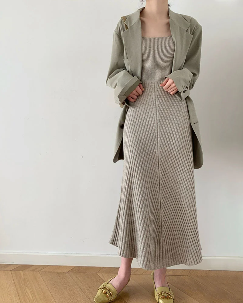 Autumn winter knitted inner sundress