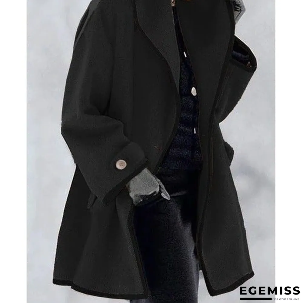 Casual Ombre Shirt Collar Outerwear | EGEMISS