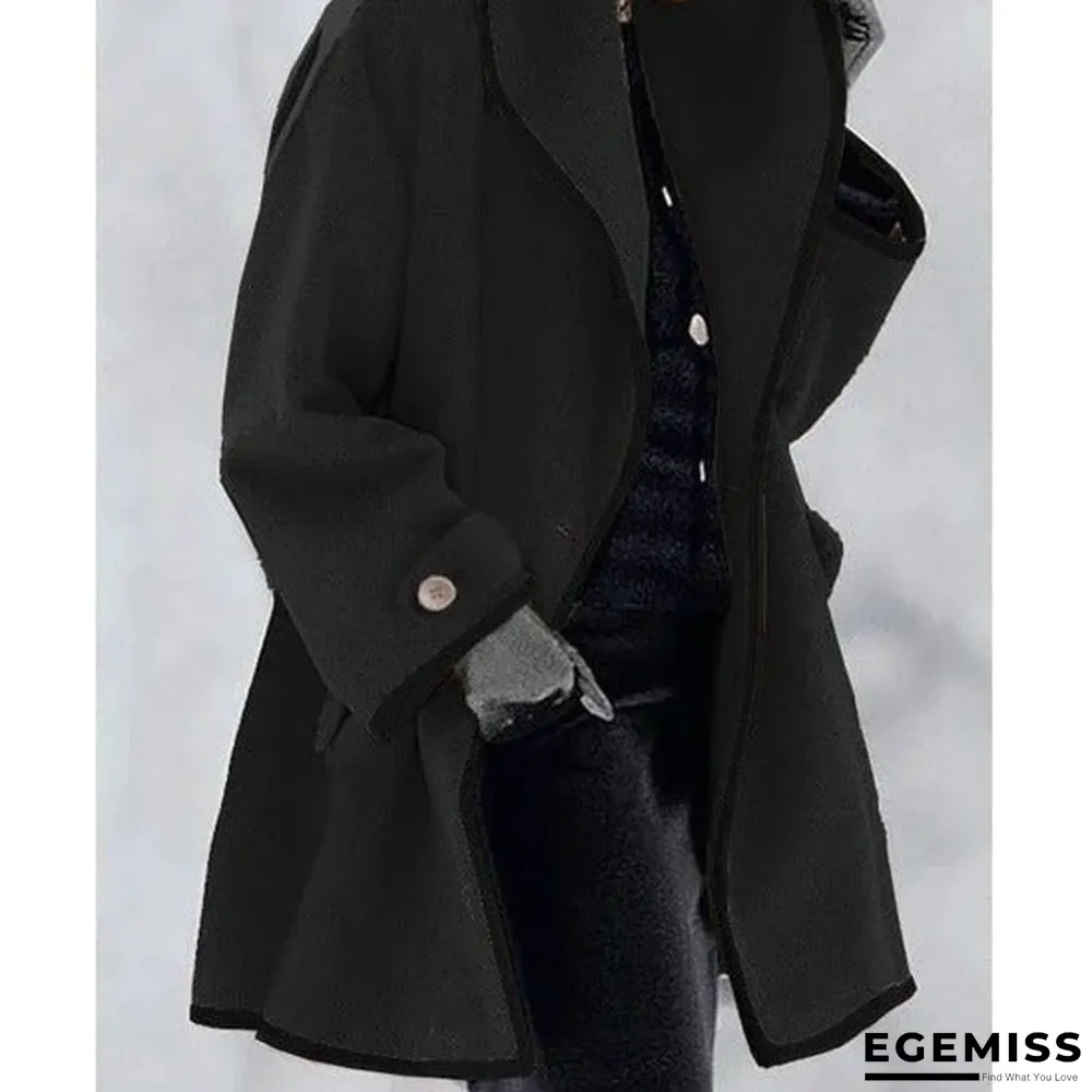 Casual Ombre Shirt Collar Outerwear | EGEMISS