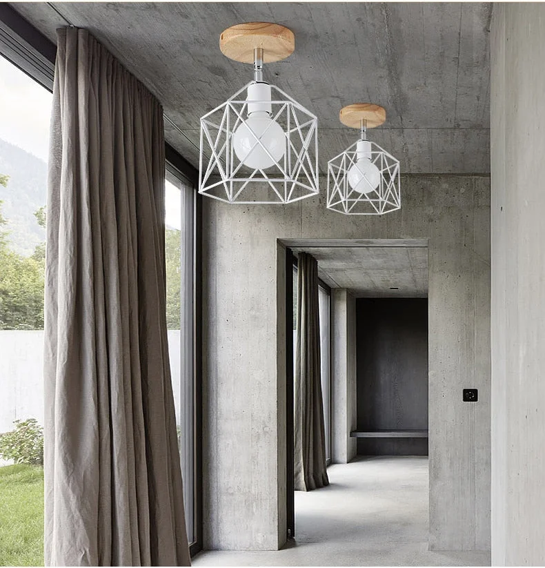 E27 Iron 5W Iron Ceiling Lamp Shade Pendant Light Covers and Shades