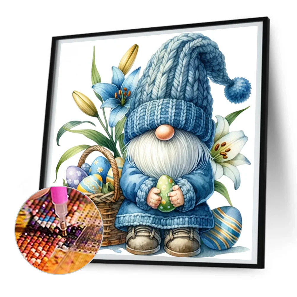 Diamond Painting - Full Round Drill - Easter Gnome(Canvas|30*30cm)