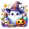 (Multi-Style) Halloween Ghost-11CT Stamped Cross Stitch 40*40cm/15.75*15.75in
