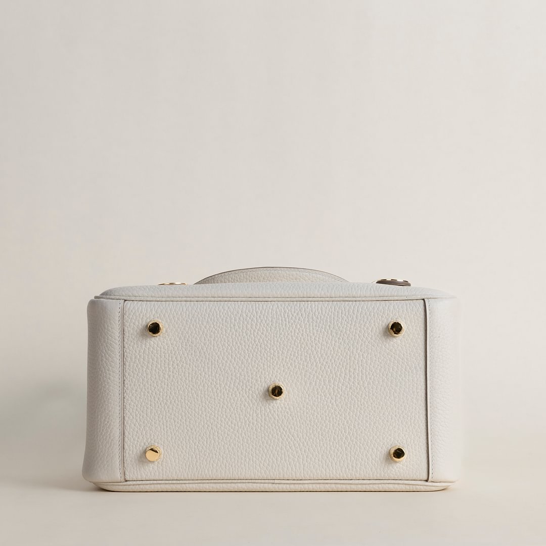 Lindy 26cm Clemence leather CC10 craie GHW