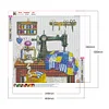 Diamond Painting-DIY Full Round Drill Sewing Machine(40*40 CM)