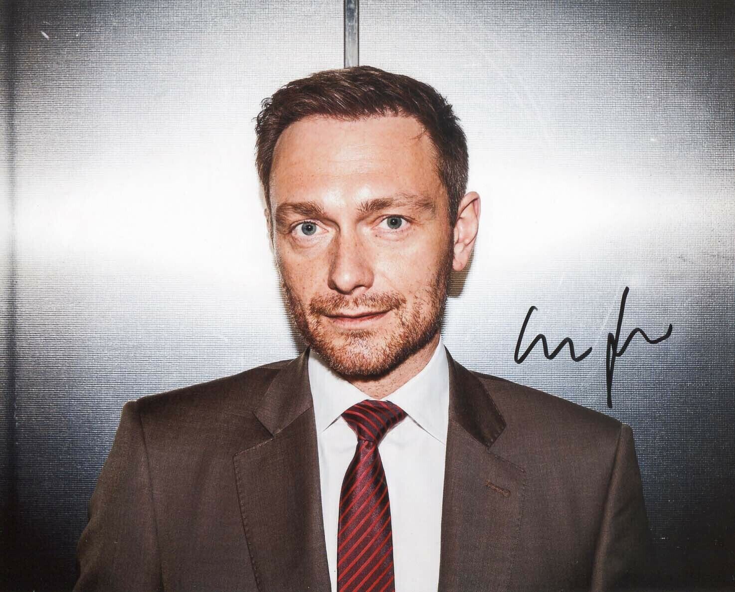 FDP POLITICIAN Christian Lindner autograph, IP signed Photo Poster painting
