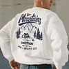 Adventure-Inspired Mountain Graphic Sweatshir by Inlyline