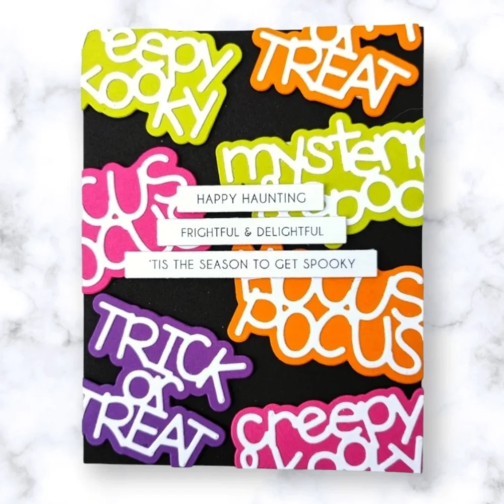 Nigikala AliliArts Metal Cutting Dies TRICK or TREAT diy Scrapbooking Photo Album Decorative Embossing PaperCard Crafts Die