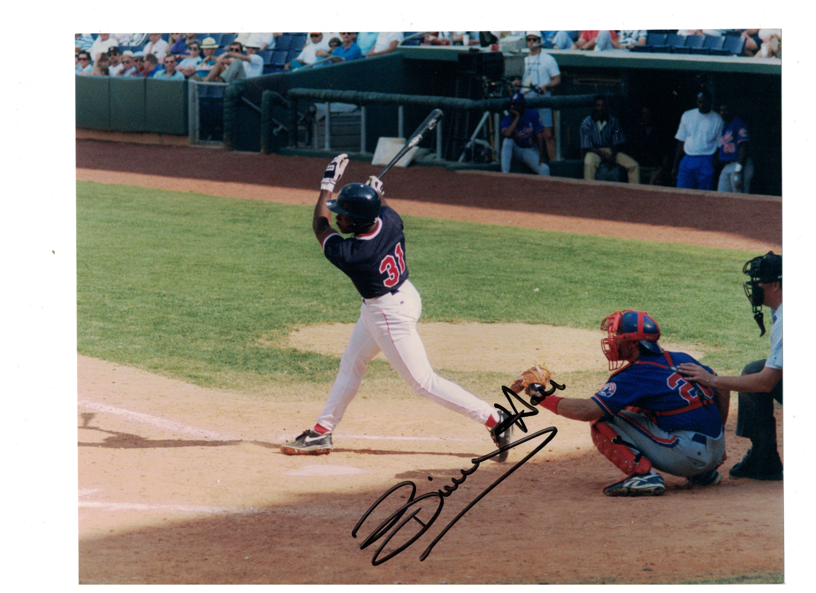 Billy Hall Boston Red Sox Signed 8x10 Photo Poster painting W/Our COA READ JH