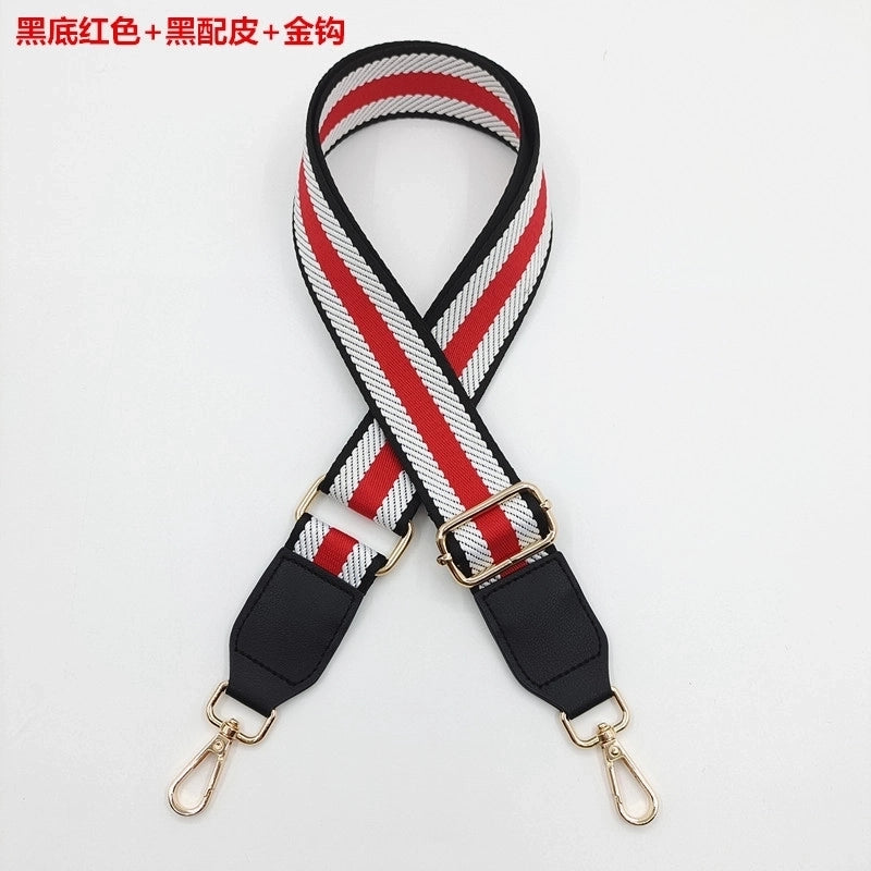 All Seasons Polyester Stripe Single Shoulder Strap Bag Accessories