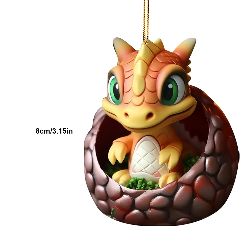 Christmas Dragon Egg Decoration Novelty Cute Acrylic Party Favors (C)