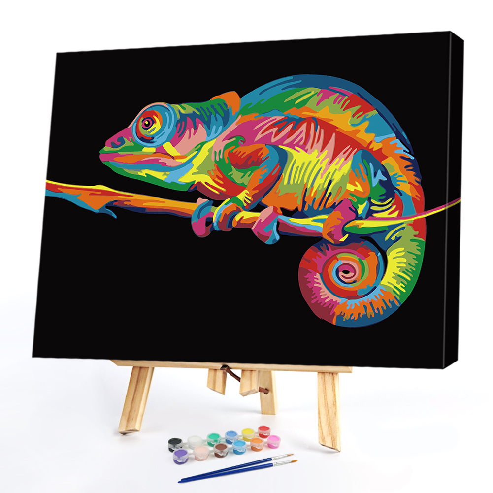 

40x50cm - Paint By Numbers Color Lizard, 501 Original