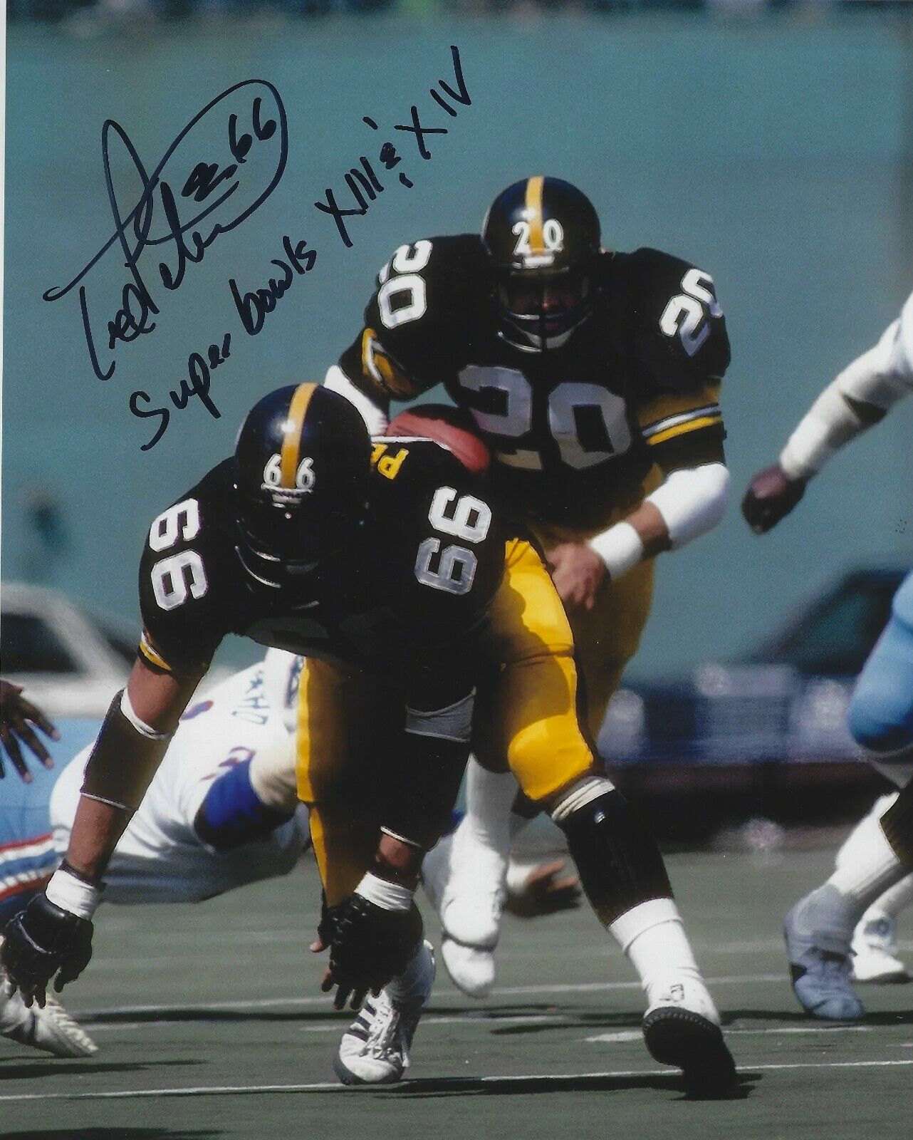 Signed 8x10 TED PETERSEN Pittsburgh Steelers Autographed Photo Poster painting w/ COA