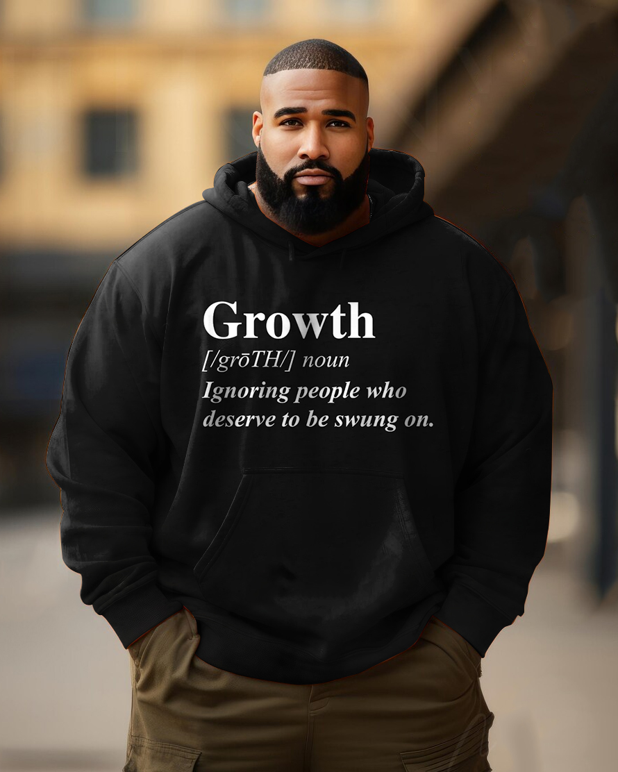 Men's Plus Size Growth Hoodie