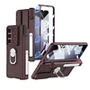 Applicable To Samsung Z Fold 5 Slide Rail Lens Cover Push Window 2-In-1 Ring Holder Folding Phone Case