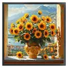 Sunflower Vase-11CT Stamped Cross Stitch 40*40cm/15.75*15.75in tapestrymarket