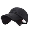 Sun Visor Hat Retractable Brim Mesh Baseball Cap Fishing Hat for Men and Women