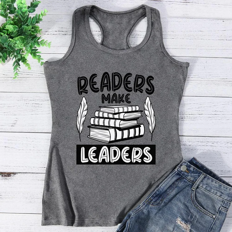 Readers make leaders Book Lovers Vest Top