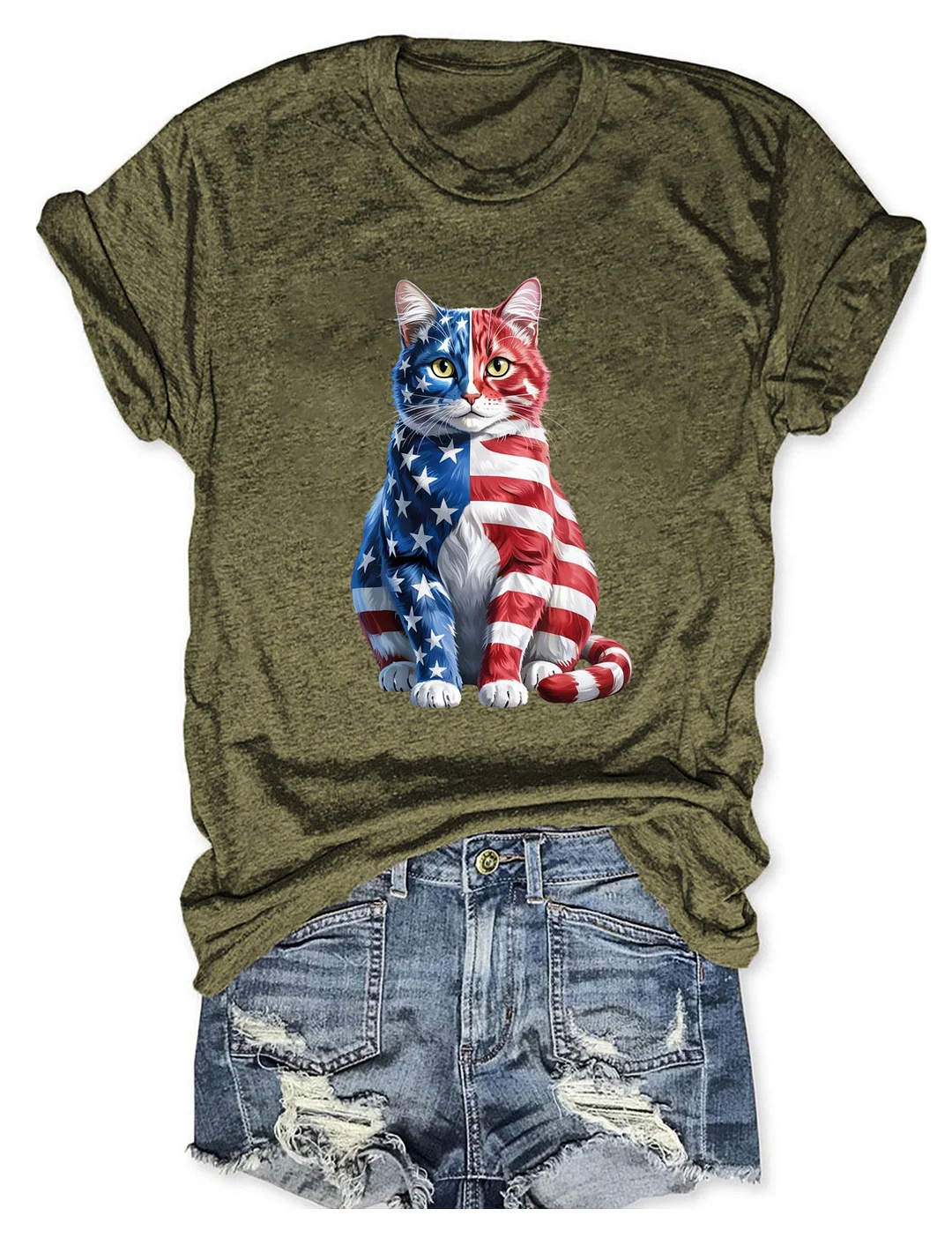 4th Of July Cat T-shirt